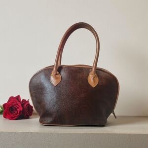 ETRO Vintage Signature Paisley Dome Leather Hansbag